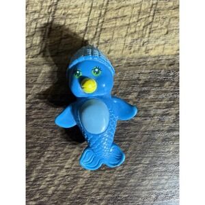 Vintage 1983 Kenner Sea Wees Icy Gals Blue Mermaid Penny Penguin 2.5" PVC Figure